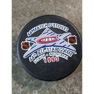 44th All Star Game 1993 Puck NHL Montreal Forum VINTAGE MONTREAL CANADIENS Ge
